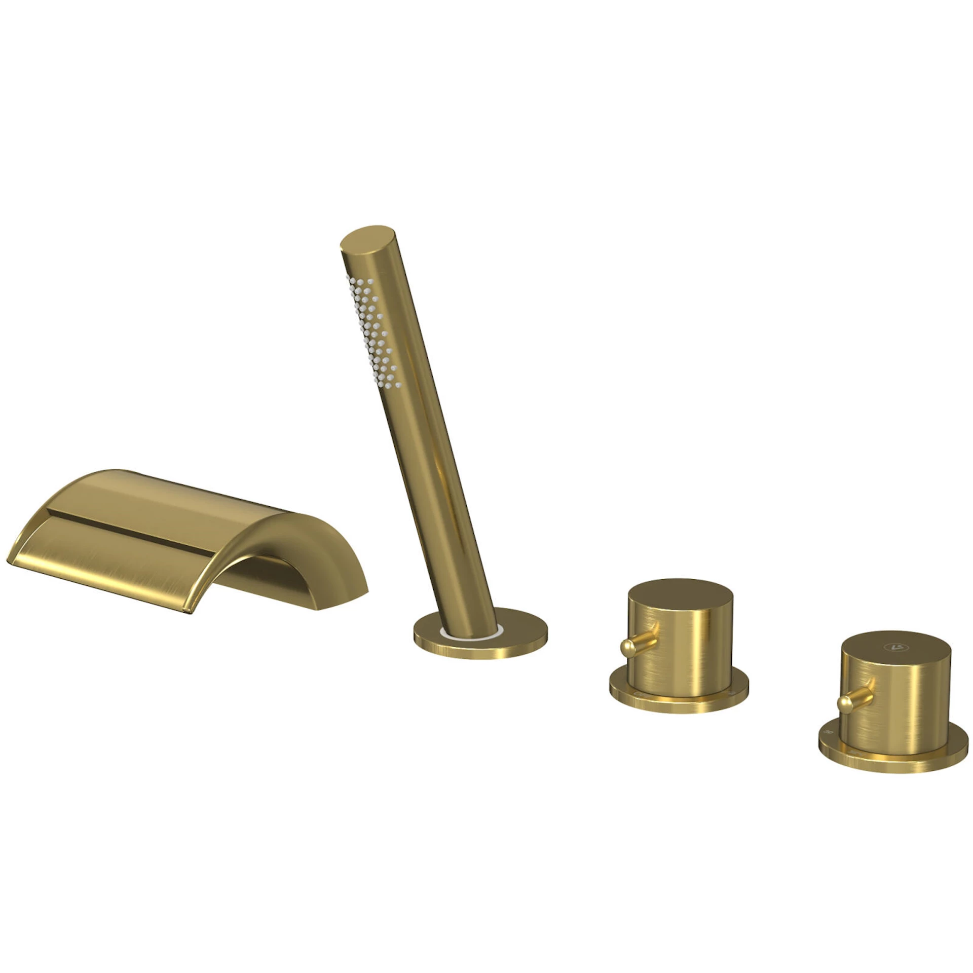 NRF1398549 - Badekarbatteri Oase børstet messing - 