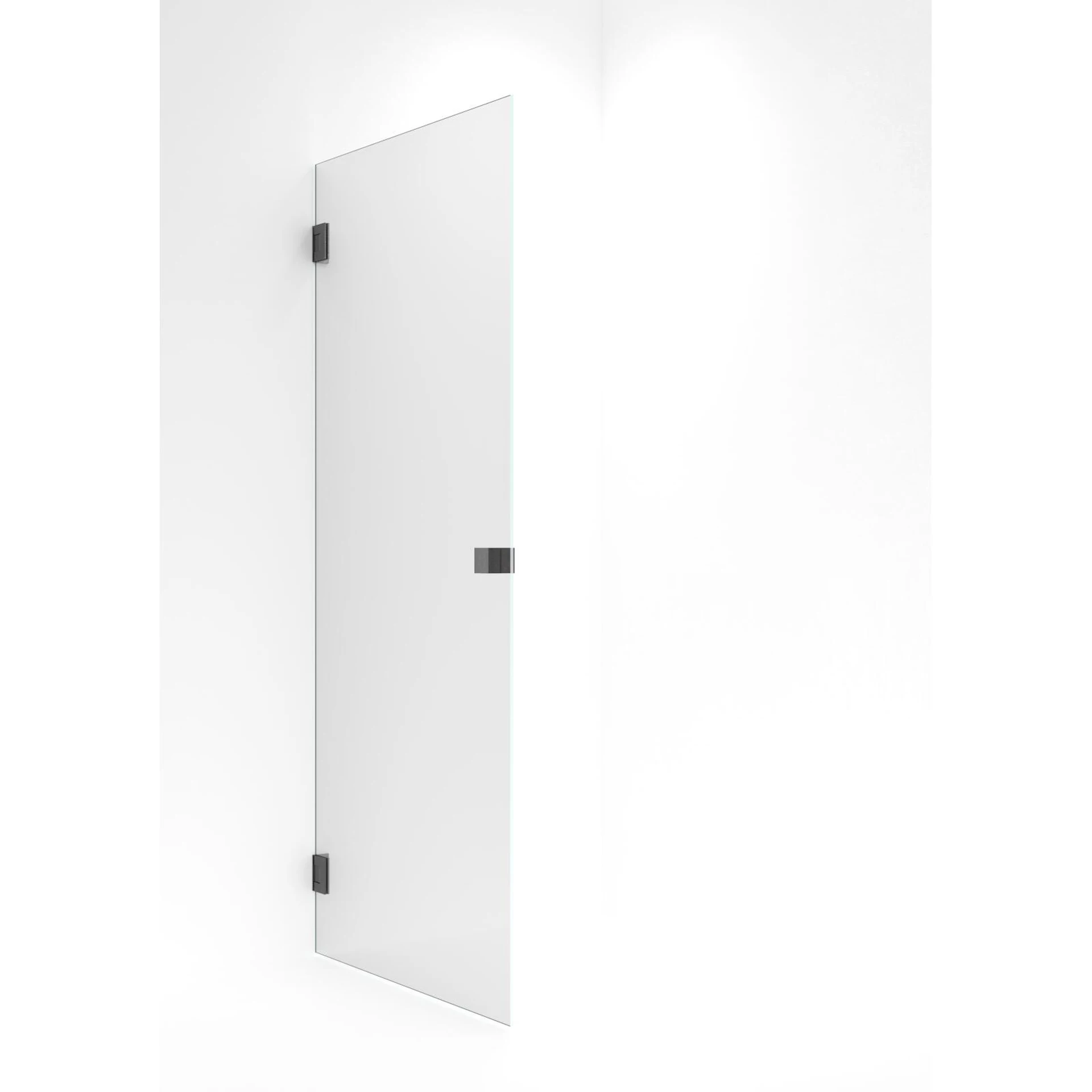 NRF1434811 - Dusjdør rett EMIL 90x200cm klart glass børstet grå - 